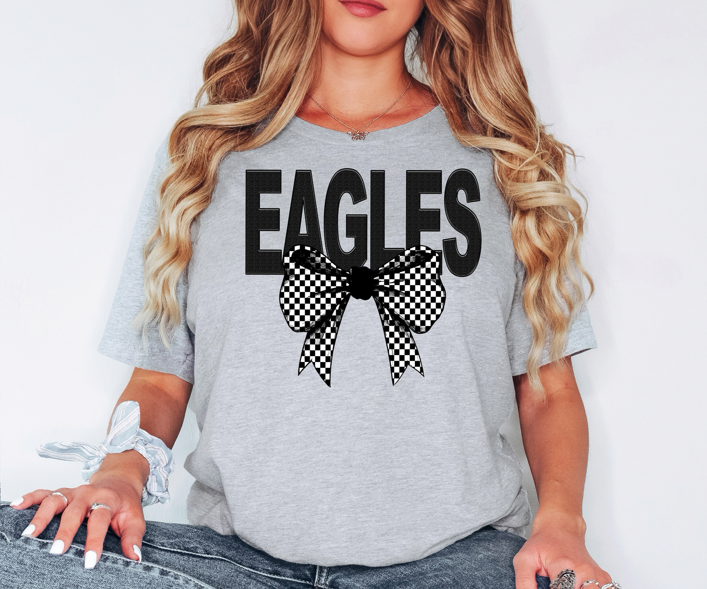 Eagles Coquette Checker Bow Digital Download