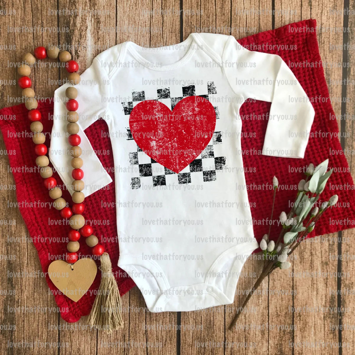 Red Black Heart Digital Download