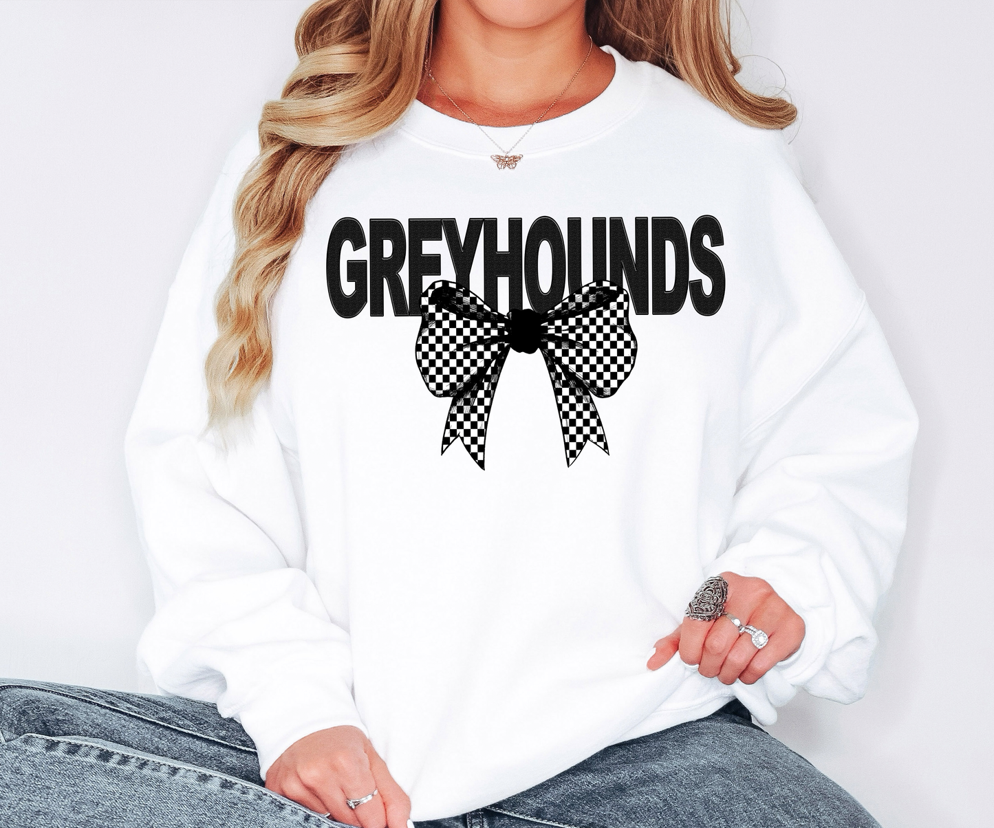Greyhounds Coquette Checker Bow Digital Download