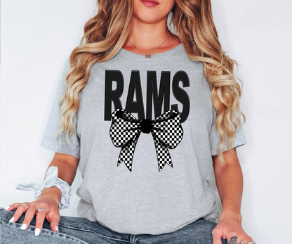Rams Coquette Checker Bow Digital Download
