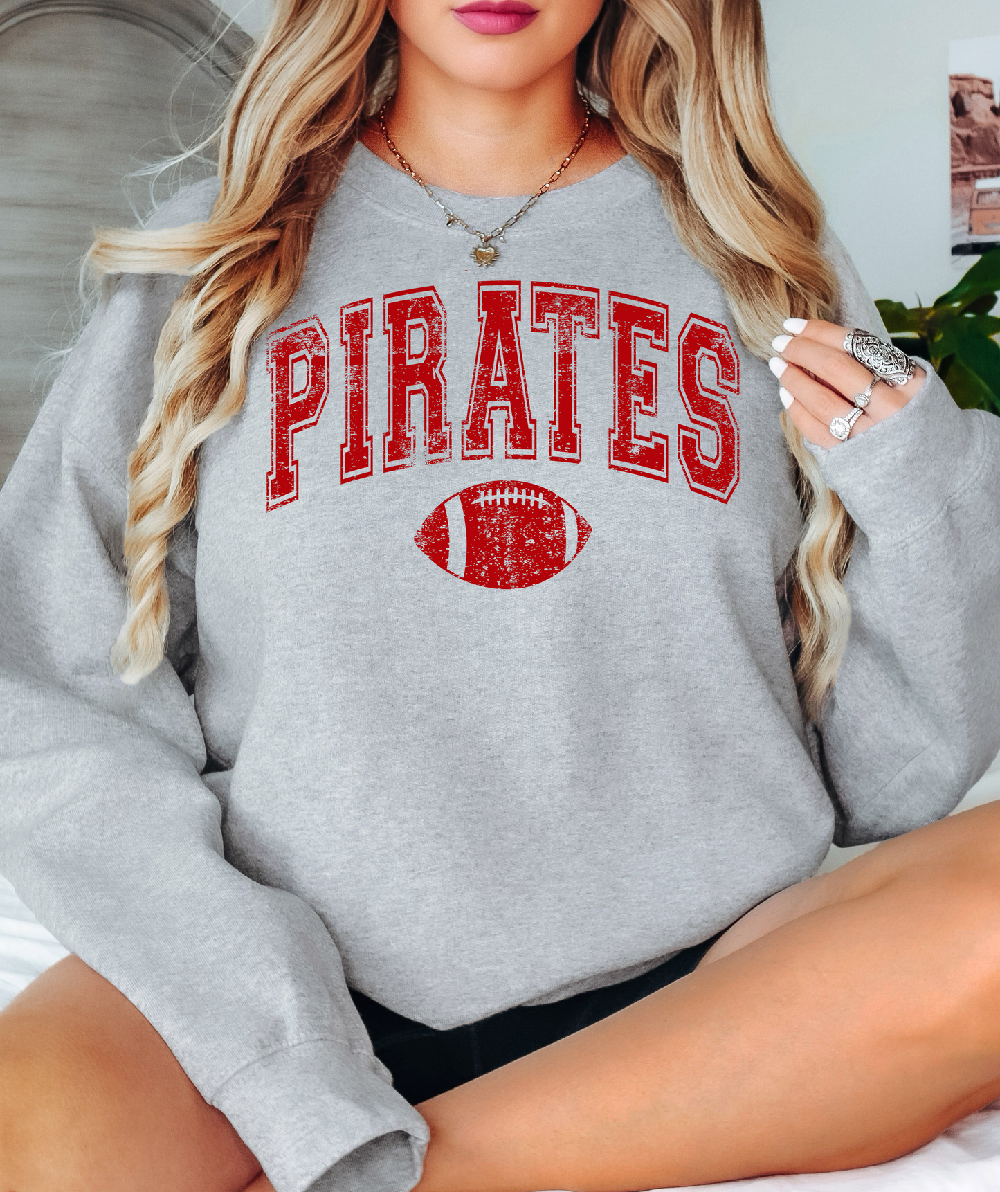 Arch Pirates Football Distressed PNG Digital Download