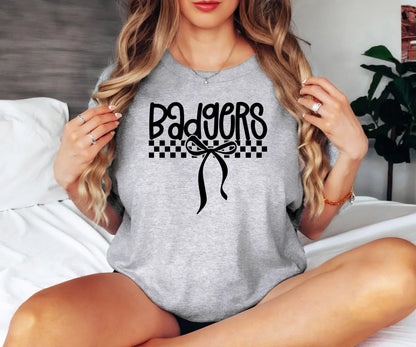 Badgers Simple Bow PNG Digital Download