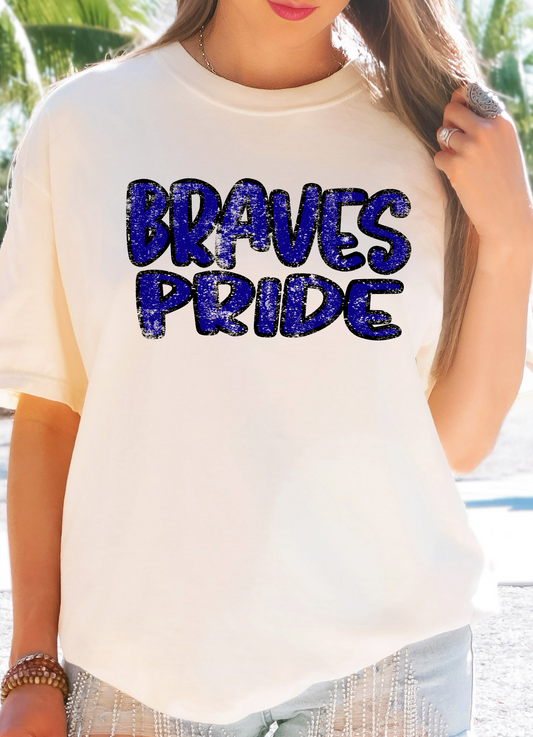 Braves Pride Grunge PNG Digital Download