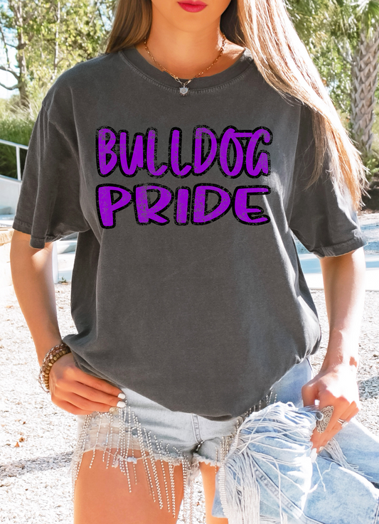 Bulldog Pride Grunge PNG Digital Download