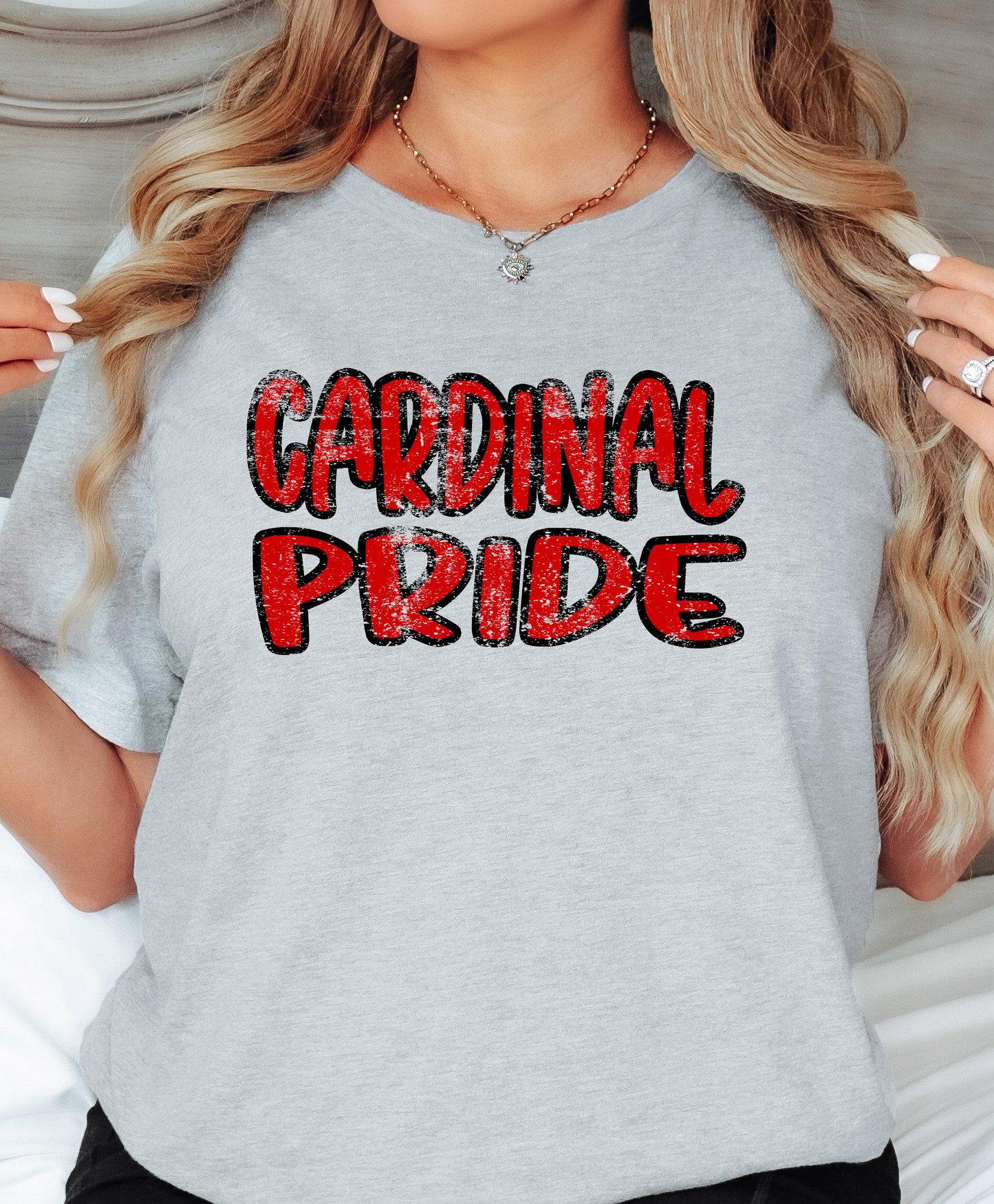 Cardinal Pride Grunge PNG Digital Download