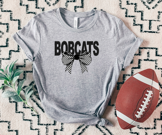 Bobcats Coquette Checker Bow Digital Download