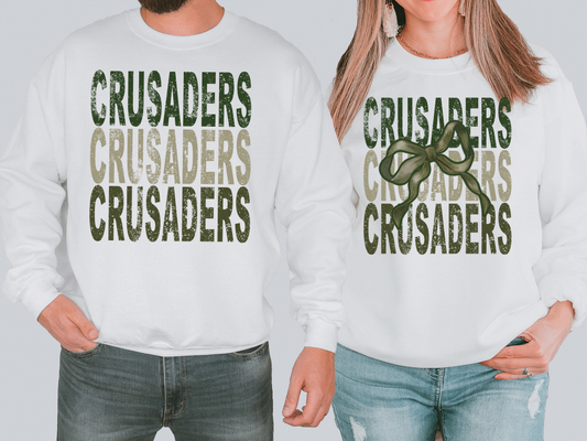 Crusaders Repeat Camo Green Bow Digital Download
