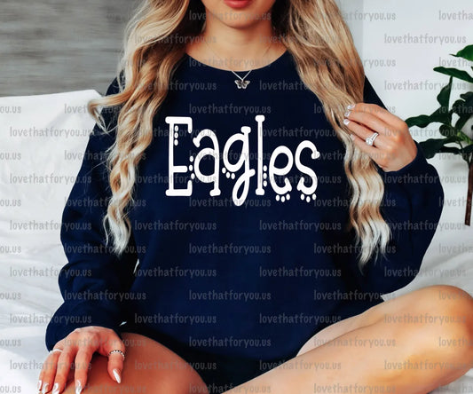 Eagles Dotted Doodle Digital Download