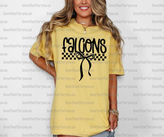 Falcons Simple Bow PNG Digital Download