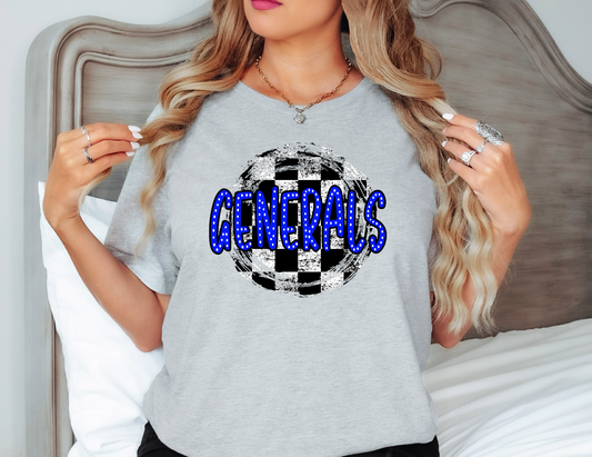 Generals Checkered PNG Digital Download