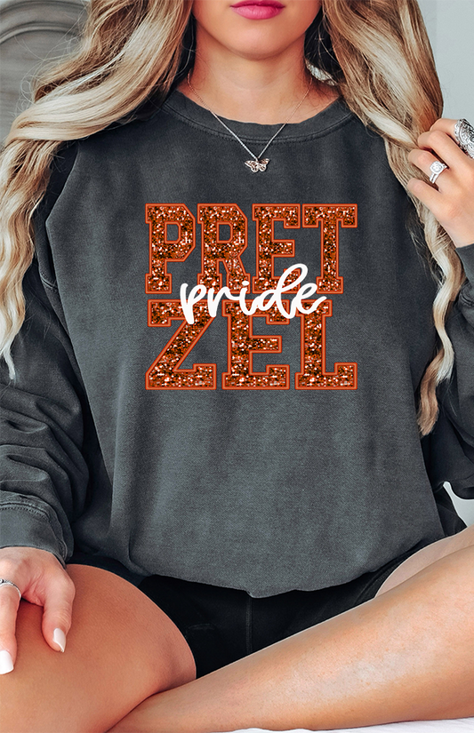 Pretzel Pride Faux Glitter PNG Digital Download