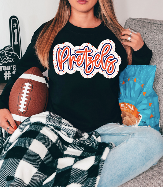 Pretzels Outline Polka Dot Digital Download