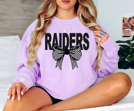 Raiders Coquette Checker Bow Digital Download