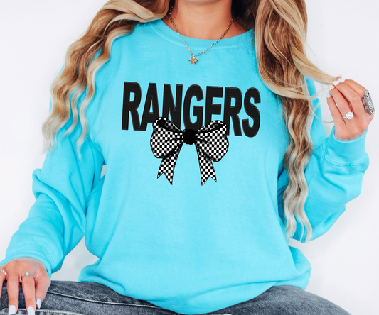 Rangers Coquette Checker Bow Digital Download