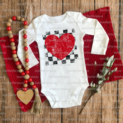 Red Black Heart Digital Download