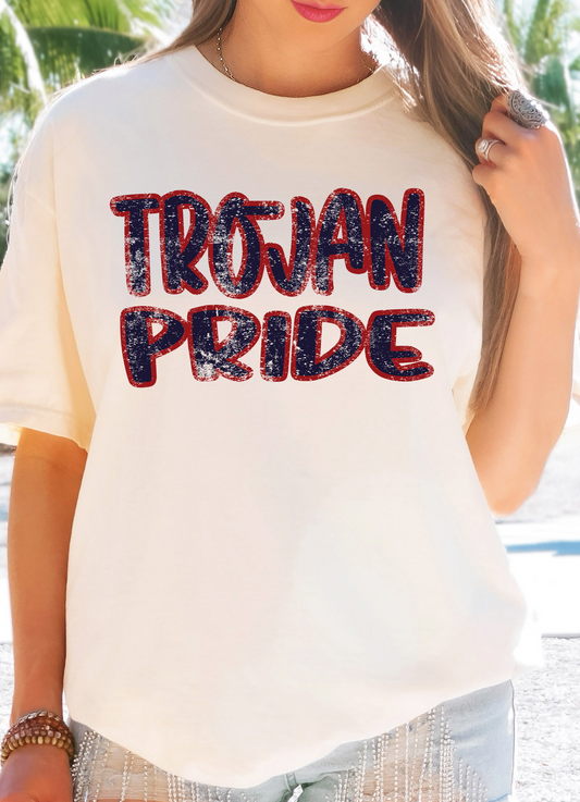 Trojan Pride Grunge PNG Digital Download