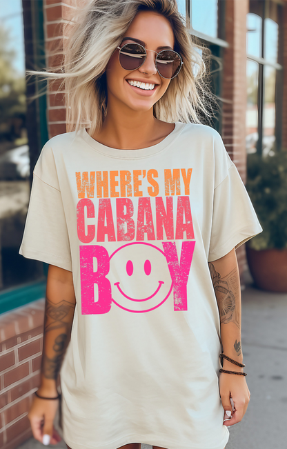 Wheres My Cabana Boy PNG Digital Download